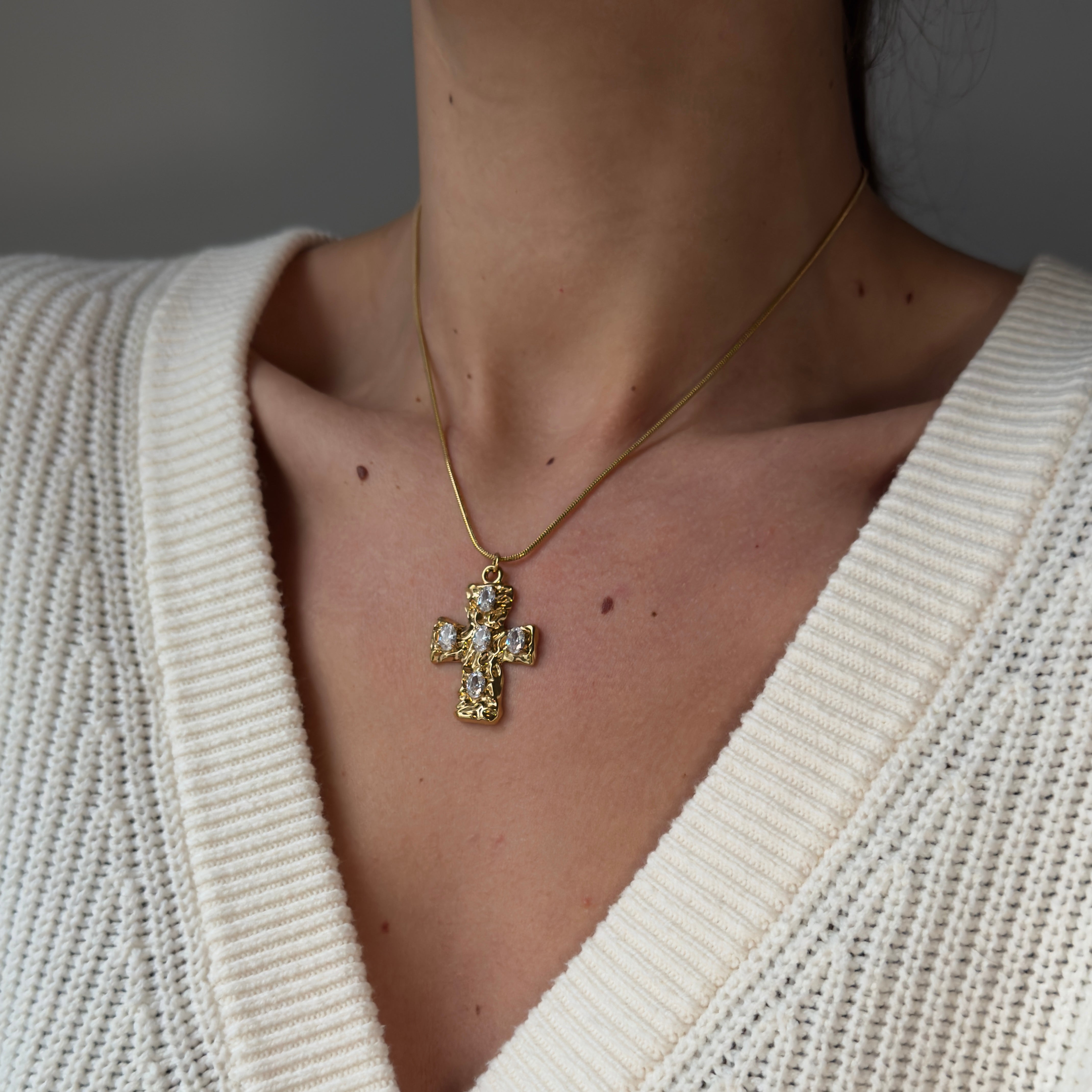 TUBULAR BIG CROSS STRASS