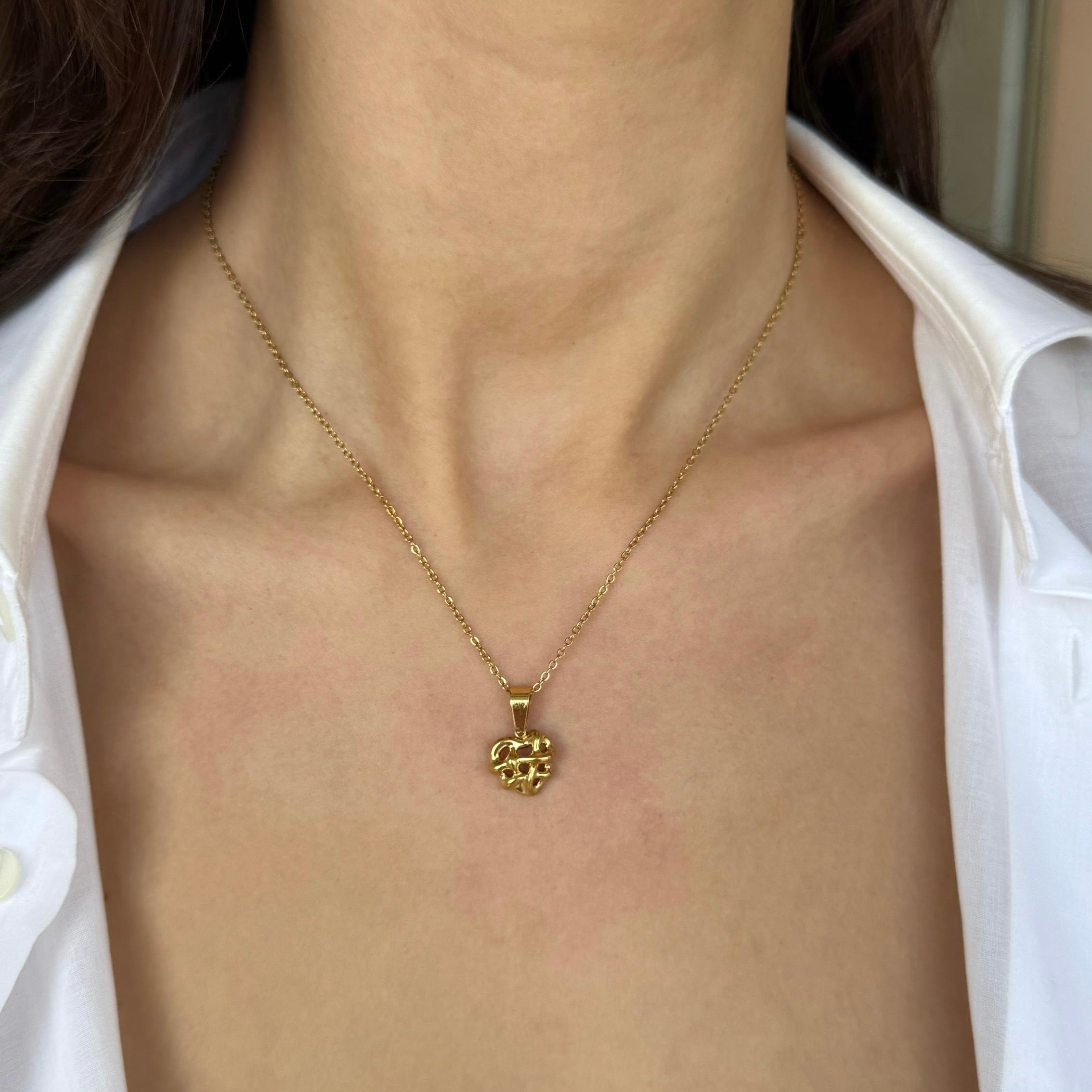 COLLANA CUORE INTRECCIATO