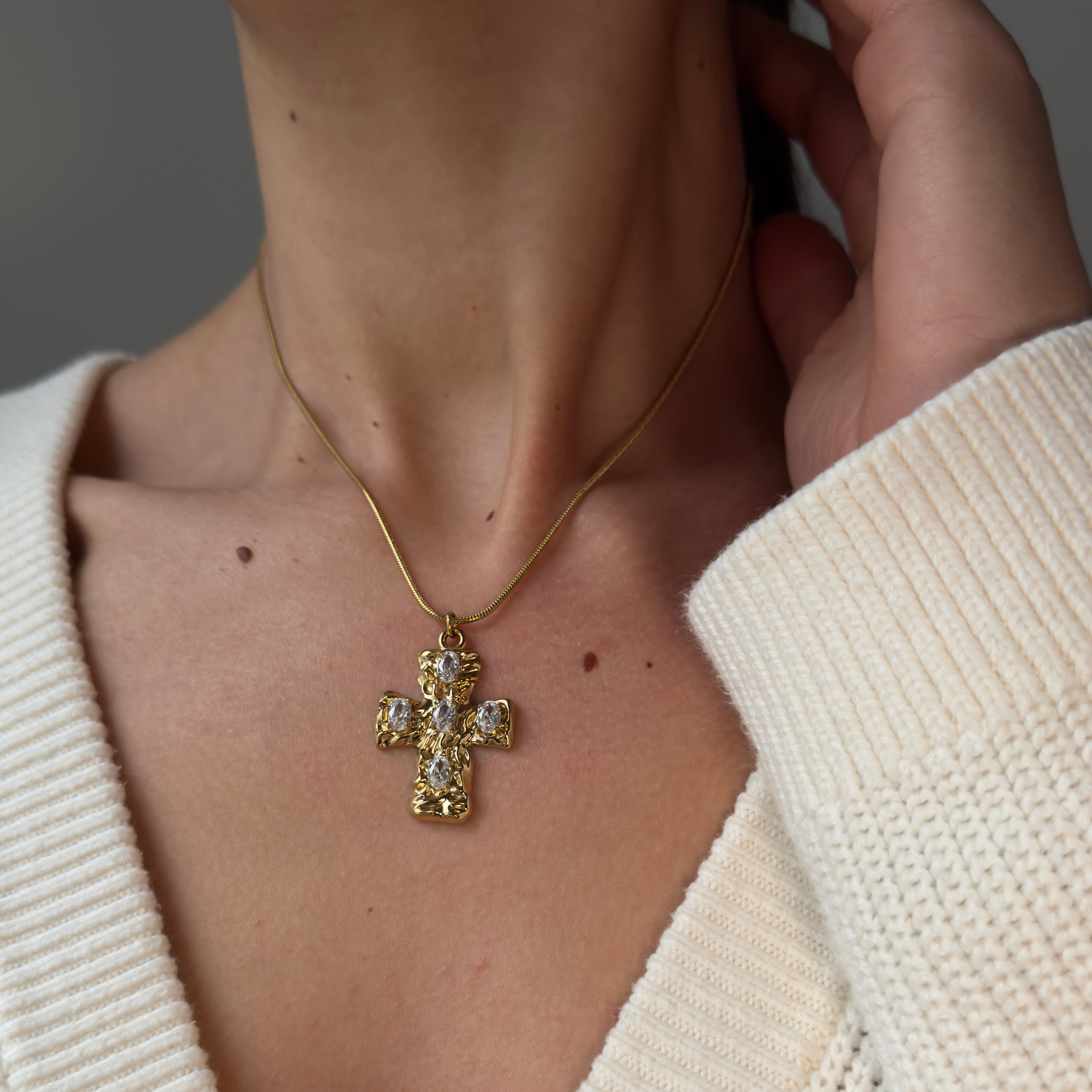 TUBULAR BIG CROSS STRASS