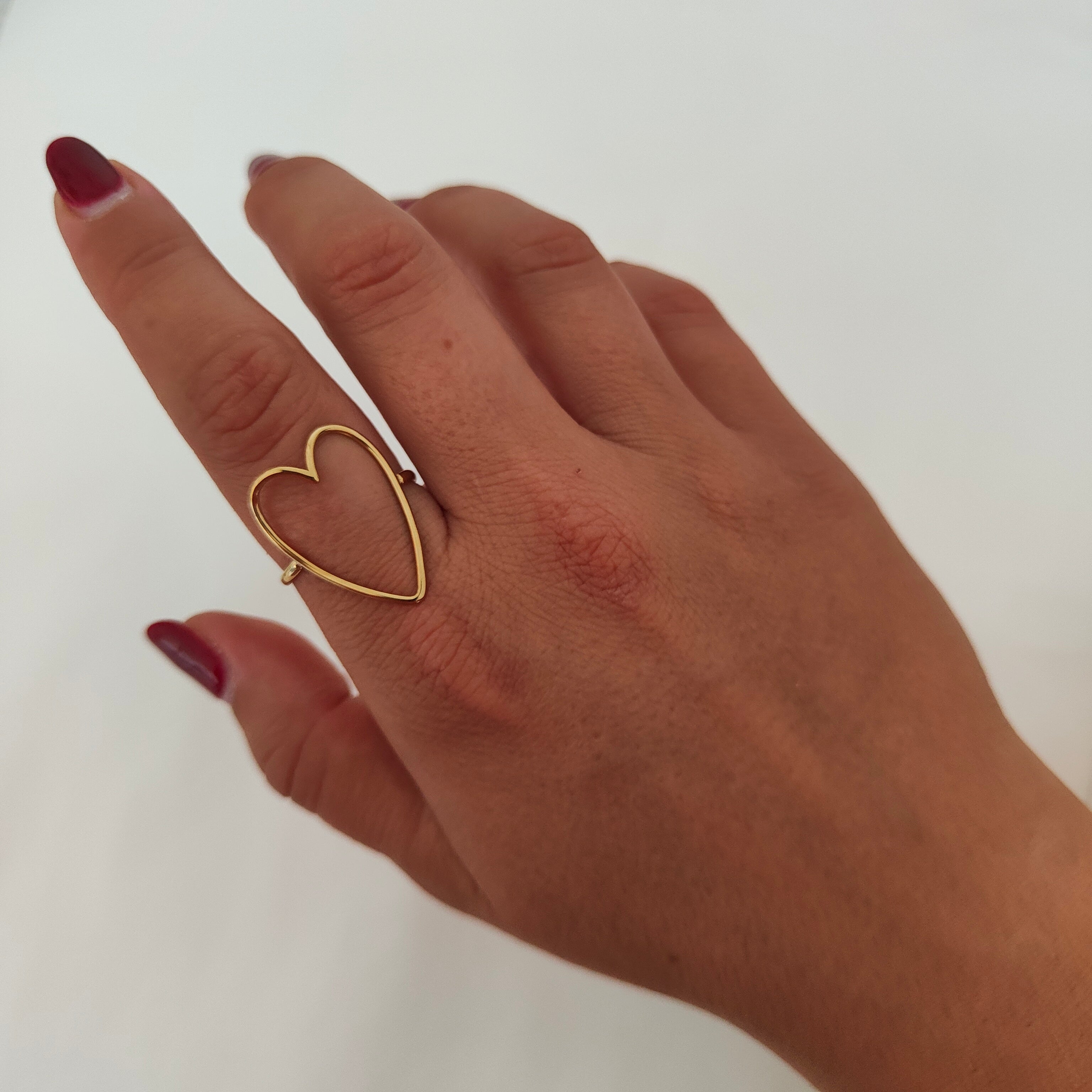 ANELLO SAGOMA CUORE MAXI