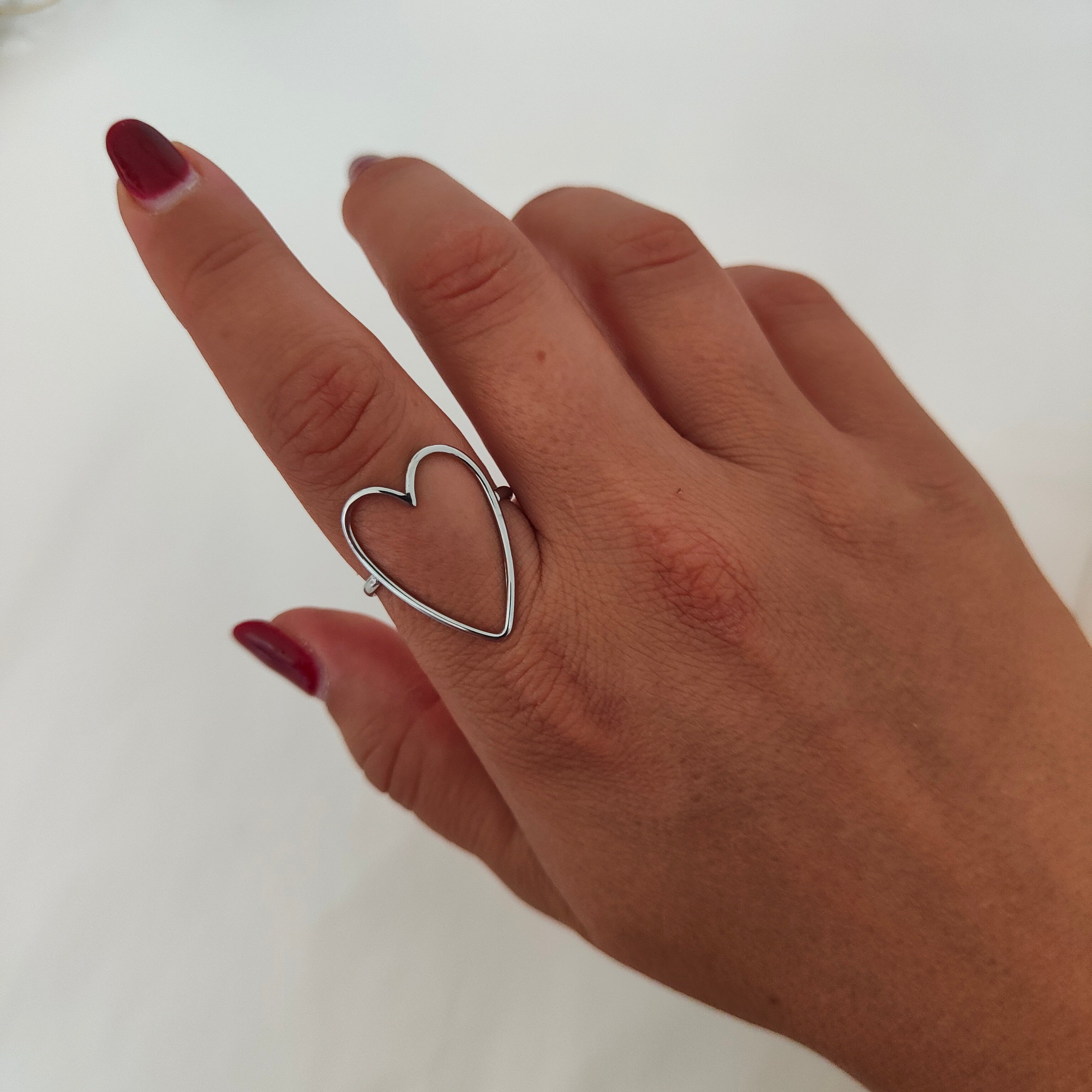 ANELLO SAGOMA CUORE MAXI