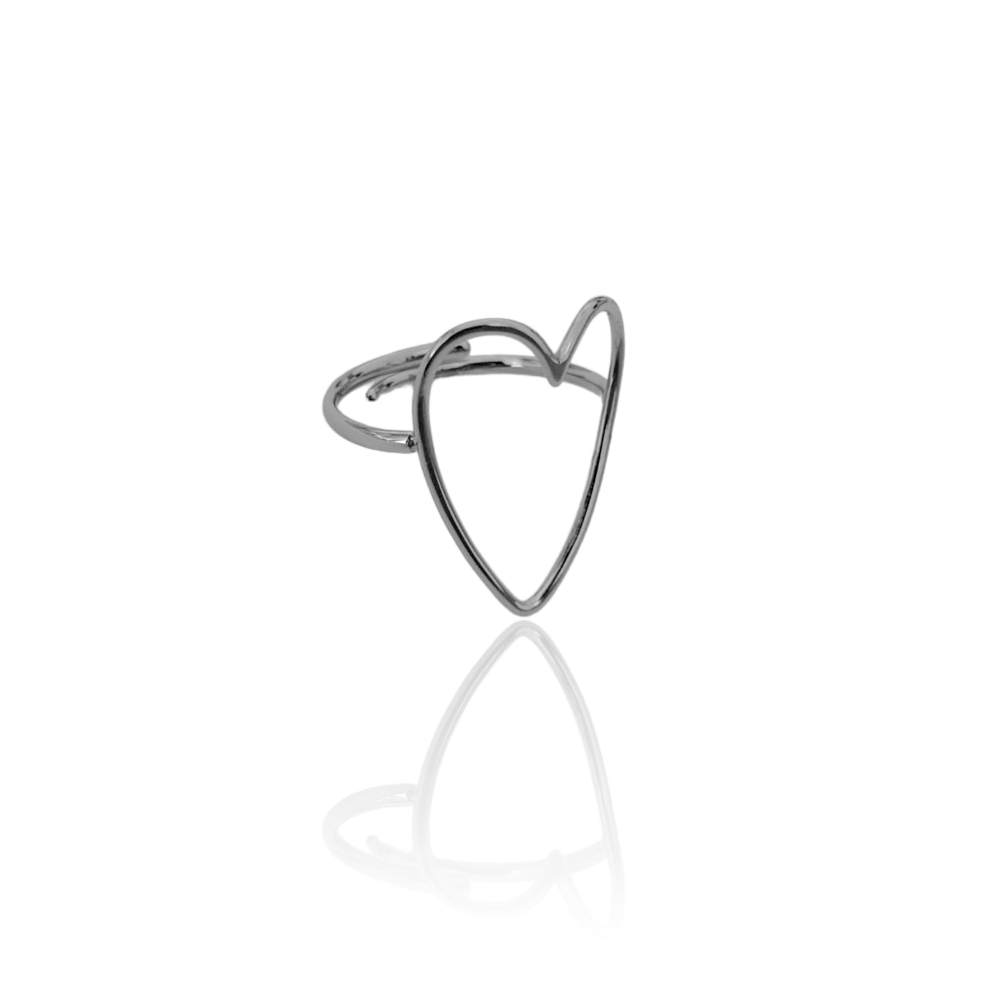 ANELLO SAGOMA CUORE MAXI
