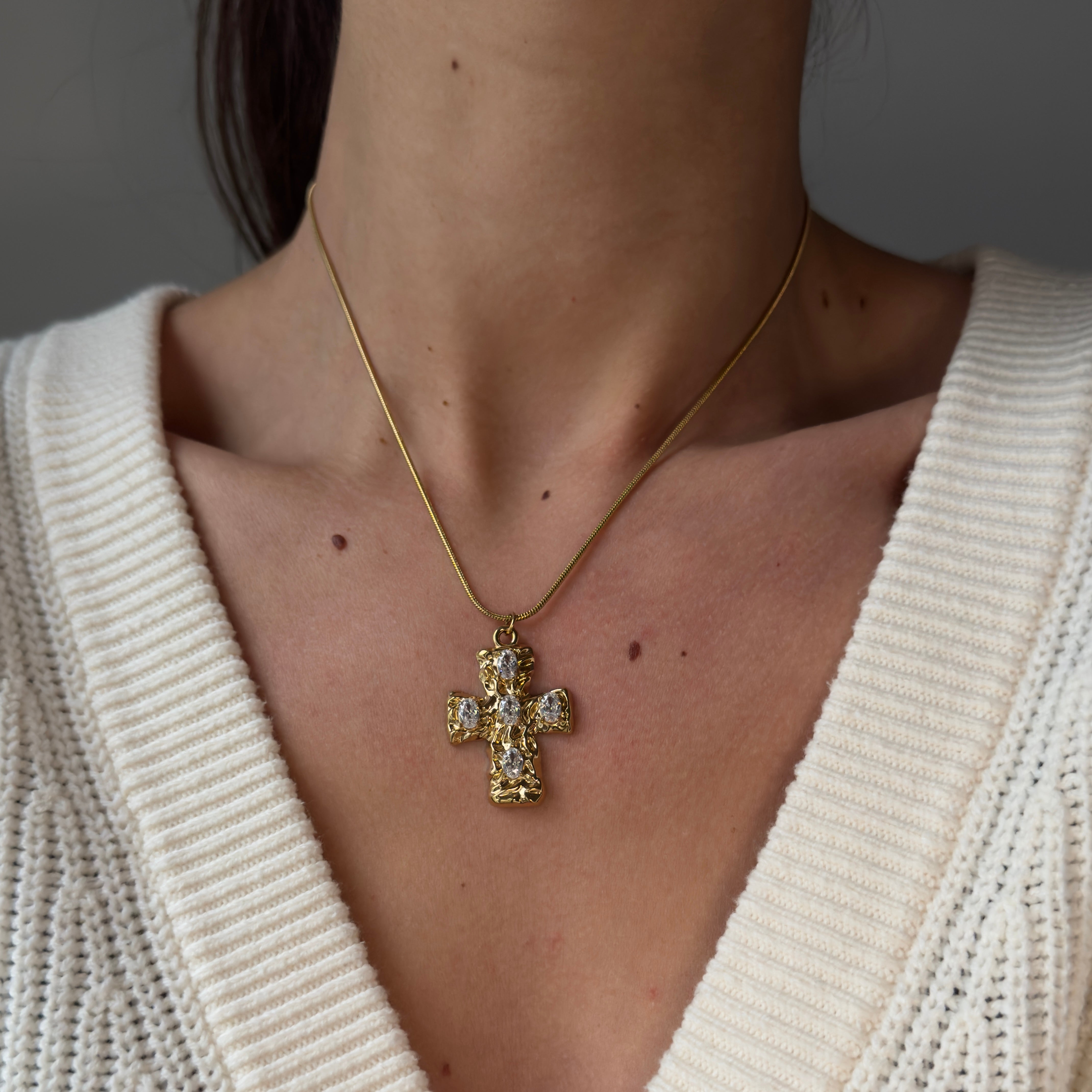 TUBULAR BIG CROSS STRASS