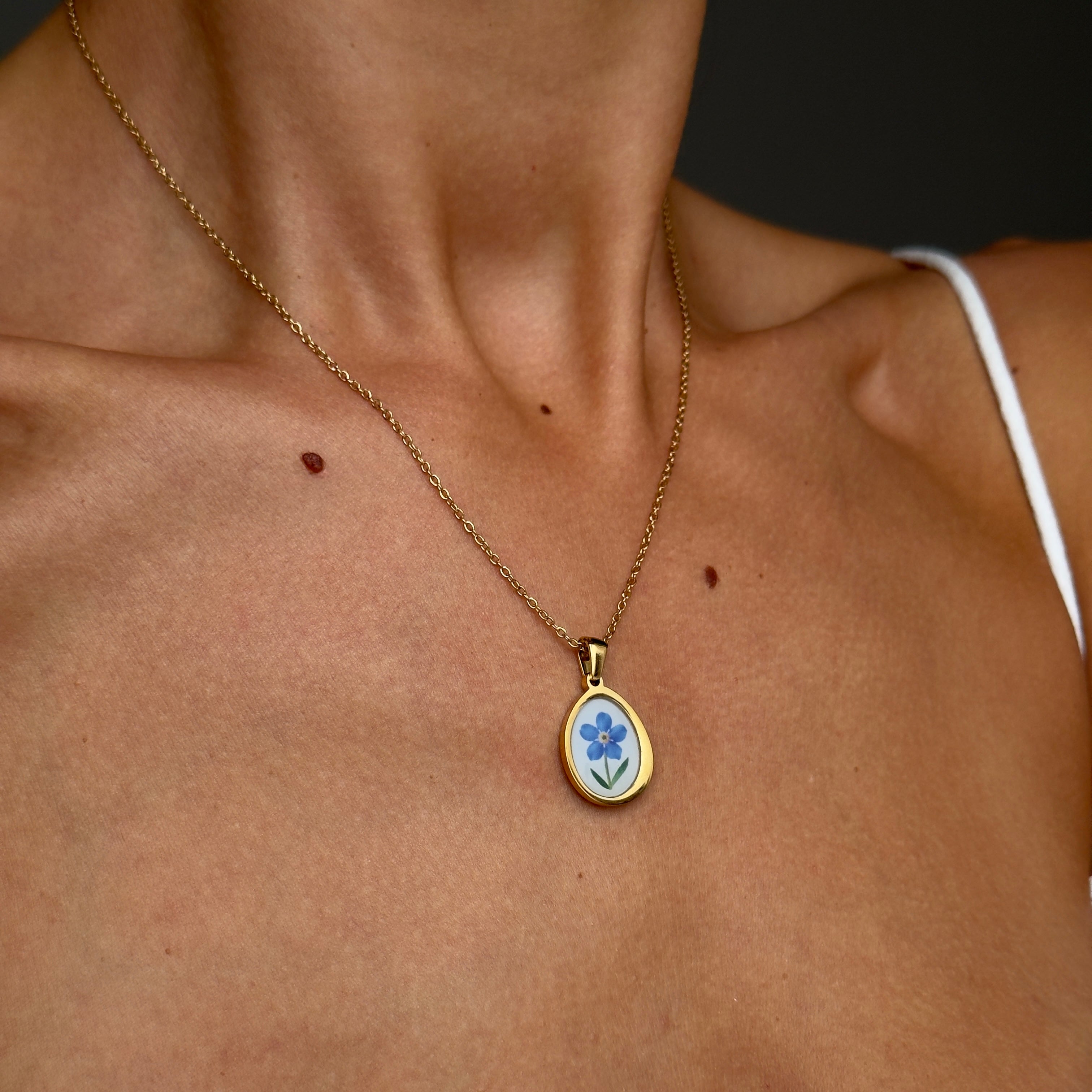 COLLANA BLUE FLOWER