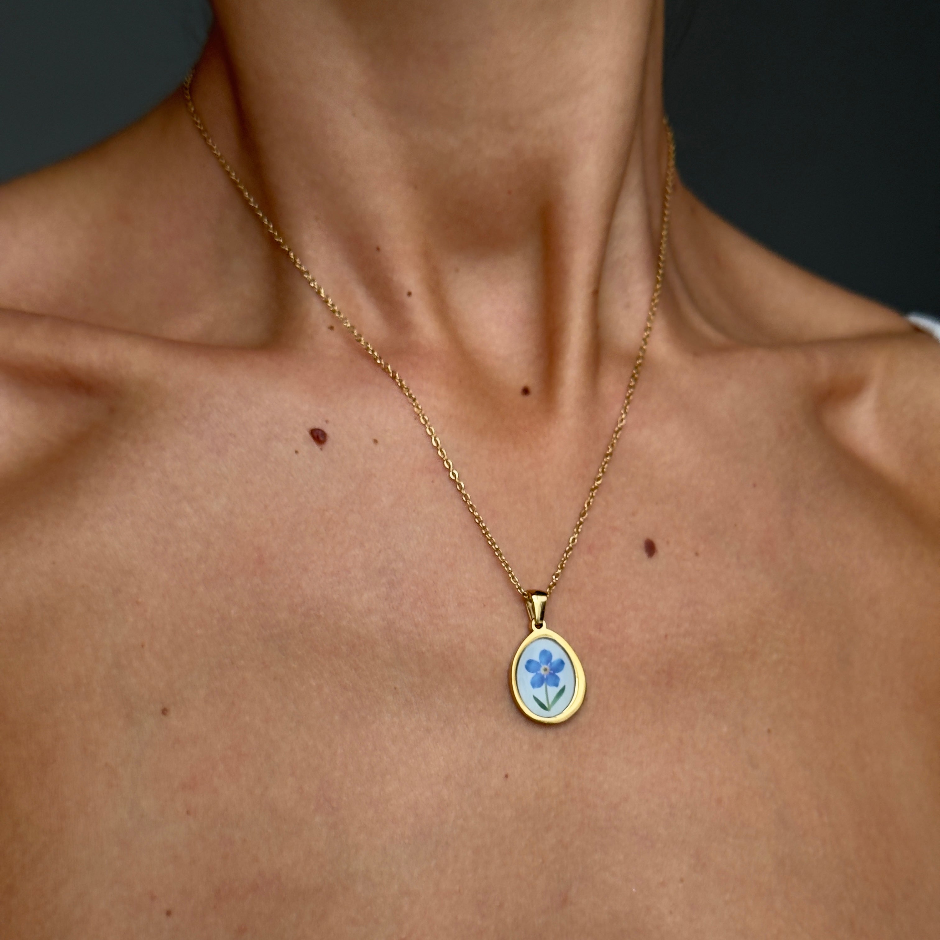 COLLANA BLUE FLOWER